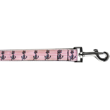 MIRAGE PET PRODUCTS Anchors Nylon Pet LeashPink 0.38 in. by 6 ft. 125-280 3806